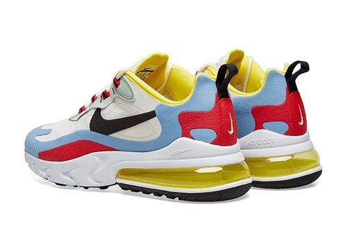 Nike Air Max 270 React yellow, Light Blue & Red – תמונה 3