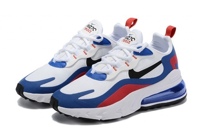 Nike Air Max 270 React White Blue Red – תמונה 2