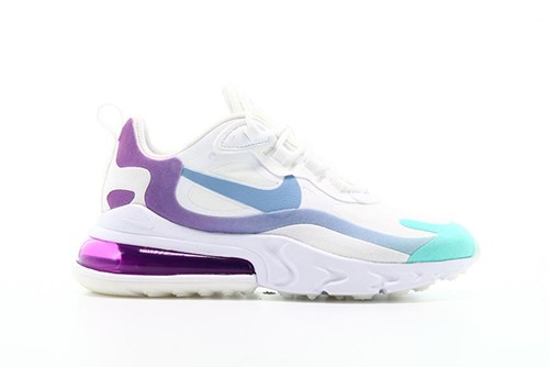 Nike Air Max 270 React White Light Blue Aurora Green – תמונה 2