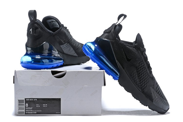נעלי נייק-Nike air max 270 Black Blue – תמונה 6