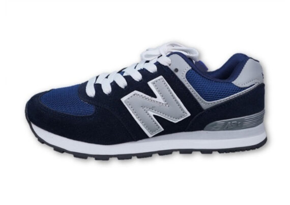 נעלי ניו באלאנס-New Balance 574 NAVY-BLUE GRAY WHITE