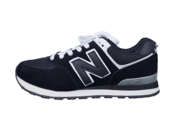נעלי ניו באלאנס-New Balance 574 BLACK WHITE GRAY