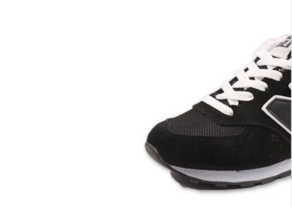 נעלי ניו באלאנס-New Balance 574 BLACK WHITE GRAY