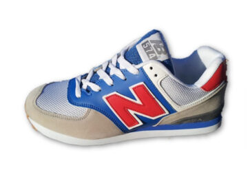 נעלי ניו באלאנס-New Balance 574 BLUE RED GRAY