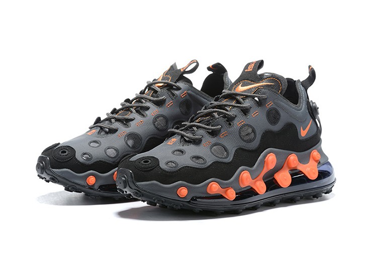 NIKE AIR MAX 720 ISPA BLACK - ORANGE LOGO – תמונה 4