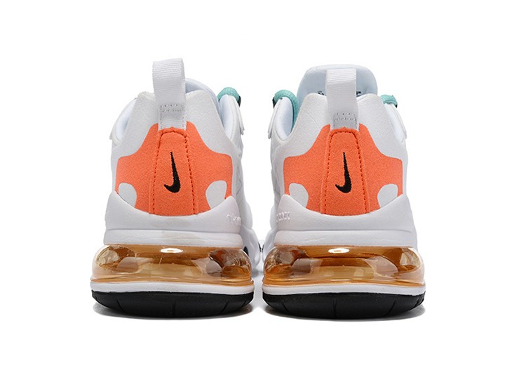 Nike Air Max 270 React LIGHT WHITE-ORANGE – תמונה 3