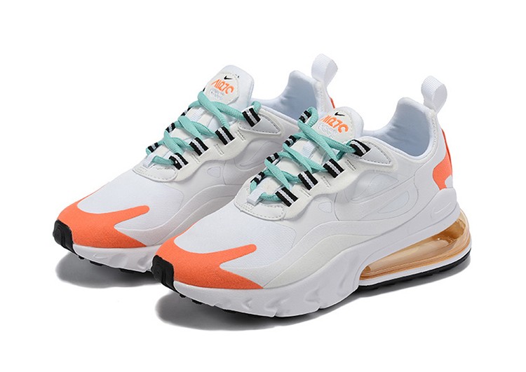 Nike Air Max 270 React LIGHT WHITE-ORANGE – תמונה 5