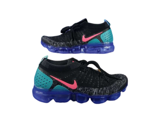 נעלי נייק-Nike Air Vapor Max Flyknit 2.0W BLACK - SKY BLUE
