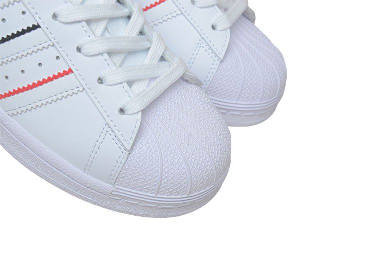 נעלי אדידס-ADIDAS Stan Smith - Anniversary White Rainbow Bar – תמונה 9