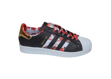 נעלי אדידס-ADIDAS Stan Smith - Black / Red / White