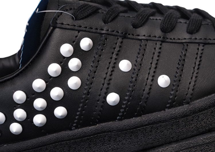 נעלי אדידס-ADIDAS Stan Smith - Black & White Dot – תמונה 9