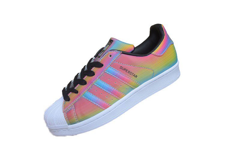 נעלי אדידס-ADIDAS Stan Smith - Black / White / Multi Color – תמונה 3