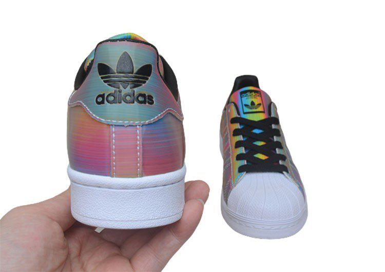 נעלי אדידס-ADIDAS Stan Smith - Black / White / Multi Color – תמונה 5