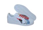 נעלי אדידס-ADIDAS Stan Smith - Red-Blue