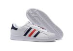 נעלי אדידס-ADIDAS Stan Smith - Shell Head White Dark Blue Red