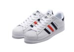 נעלי אדידס-ADIDAS Stan Smith - Shell Head White Dark Blue Red