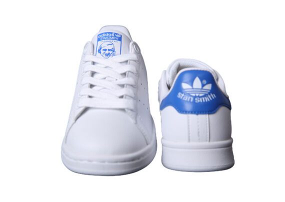 נעלי אדידס-ADIDAS Stan Smith - Suit White - Blue