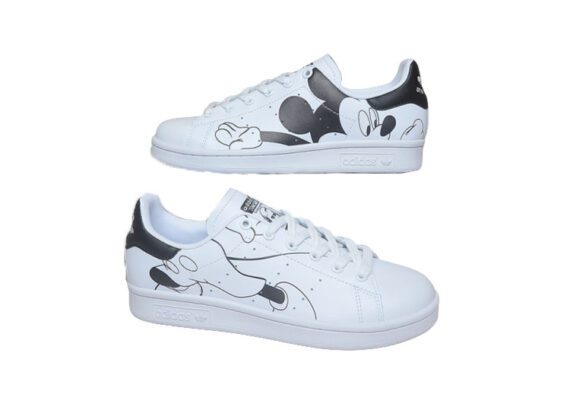 נעלי אדידס-ADIDAS Stan Smith - White Black Doll