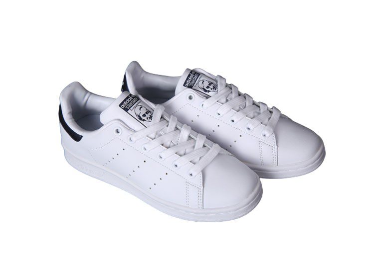 נעלי אדידס-ADIDAS Stan Smith - White Dark Blue Tail – תמונה 5