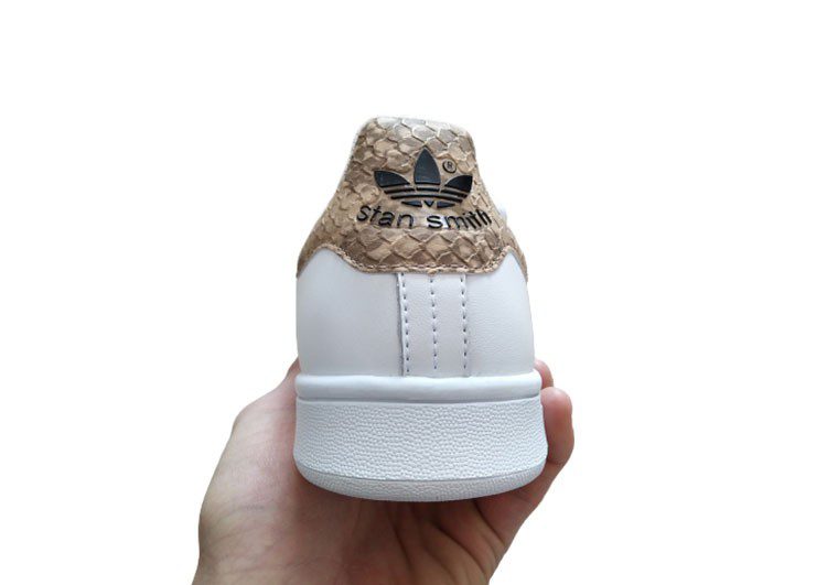 נעלי אדידס-ADIDAS Stan Smith - White - Grain Brown – תמונה 7