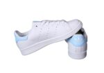 נעלי אדידס-ADIDAS Stan Smith - White Light Blue Tail