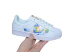 נעלי אדידס-ADIDAS Stan Smith- White-Multi Logo