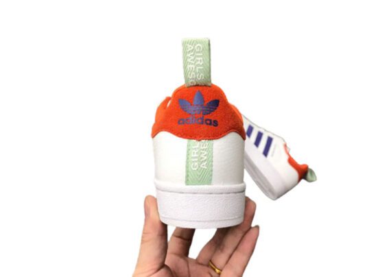 נעלי אדידס-ADIDAS Stan Smith - White - Nave-Blue - Red