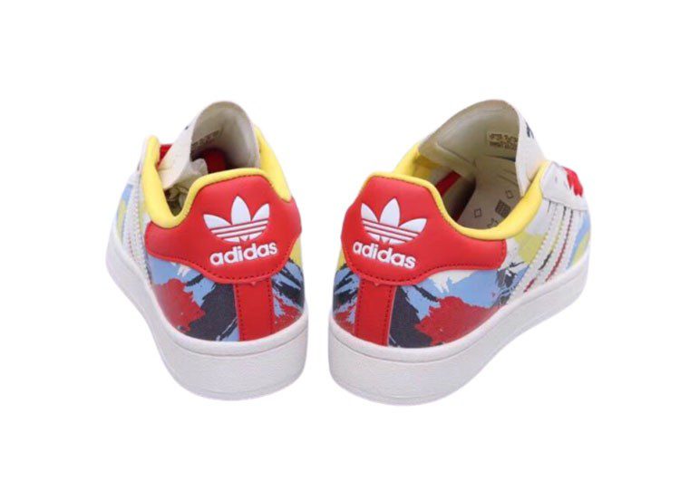 נעלי אדידס-ADIDAS Stan Smith - White / Sky-Blue / Red – תמונה 5