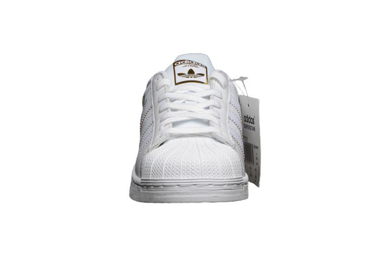 נעלי אדידס-ADIDAS Stan Smith - White With Fleur – תמונה 4