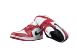 נעלי נייק-NIKE AIR JORDAN 1 LOW -SANGRIA-BLACK LOGO-WHITE