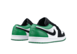 נעלי נייק-NIKE AIR JORDAN 1 LOW -WHITE-GREEN-BLACK LOGO
