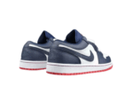 נעלי נייק-NIKE AIR JORDAN 1 LOW -WHITE-NAVY BLUE