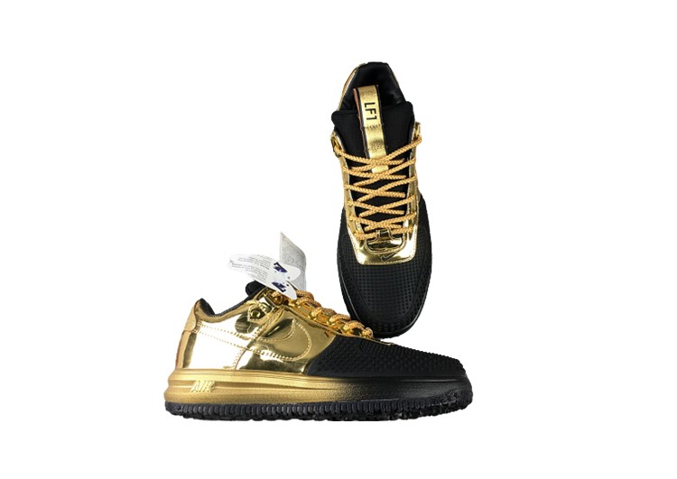 נעלי נייק-NIKE AIR LF1 DUCKBOOT BLACK-GOLDEN – תמונה 3