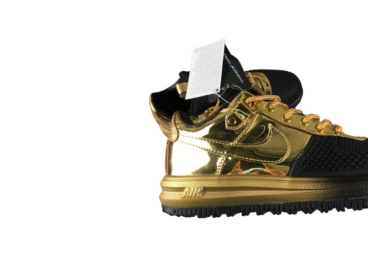 נעלי נייק-NIKE AIR LF1 DUCKBOOT BLACK-GOLDEN – תמונה 5