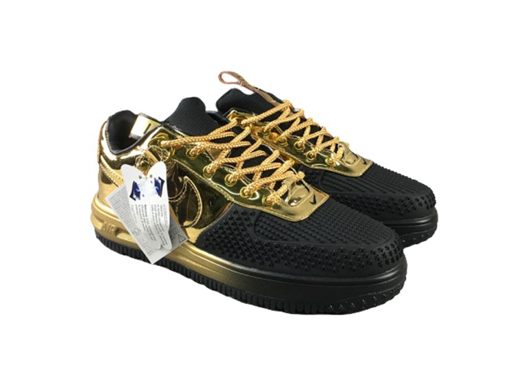 נעלי נייק-NIKE AIR LF1 DUCKBOOT BLACK-GOLDEN – תמונה 2