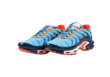 NIKE AIR MAX PLUS TN-BLACK-ORANGE -LIGHT BLUE (3)