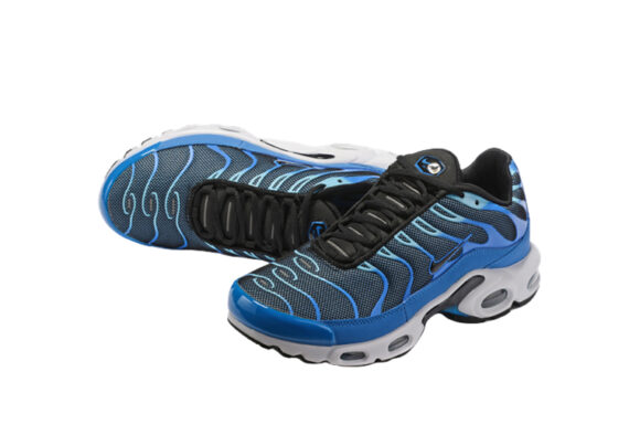 נעלי נייק-NIKE AIR MAX PLUS TN-BLUE-BLACK LOGO