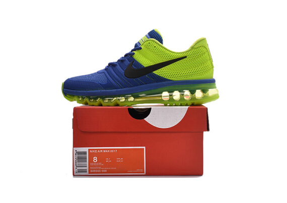 נעלי נייק-Nike Air Max 2017- CELERY-REGAL BLUE