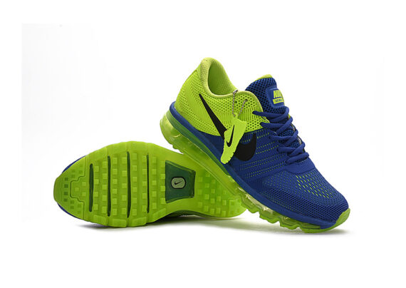 נעלי נייק-Nike Air Max 2017- CELERY-REGAL BLUE