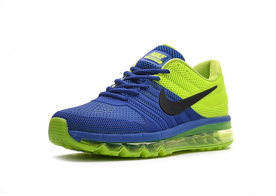 נעלי נייק-Nike Air Max 2017- CELERY-REGAL BLUE