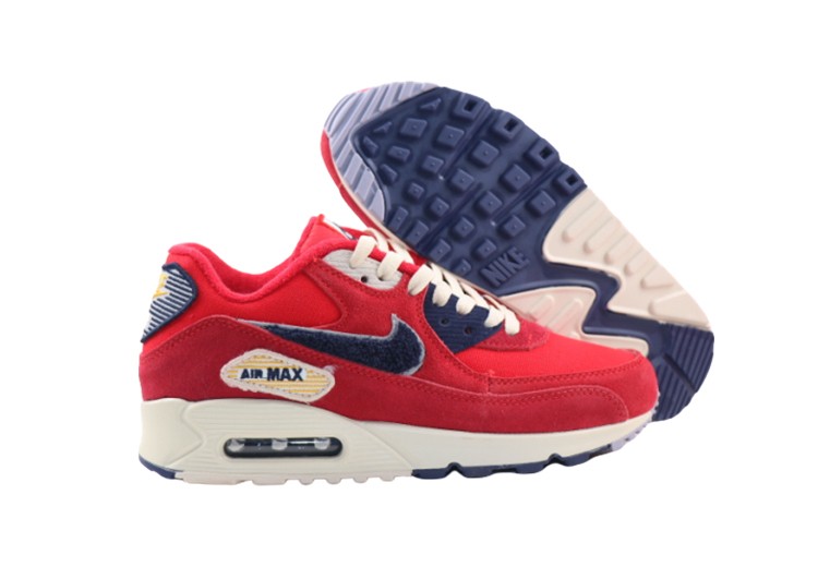 נעלי נייק-Nike Air Max 90 BRICK RED- BUNTING – תמונה 4