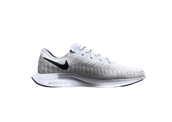 נעלי נייק-NIKE AIR ZOOM PEGASUS 36 - Light Gray & Black Logo
