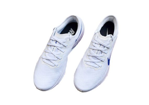נעלי נייק-NIKE AIR ZOOM PEGASUS 36 - White & Blue Logo
