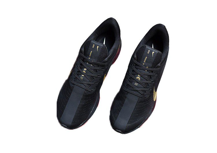 נעלי נייק-Nike Zoom Pegasus 35 Black-Golden – תמונה 5