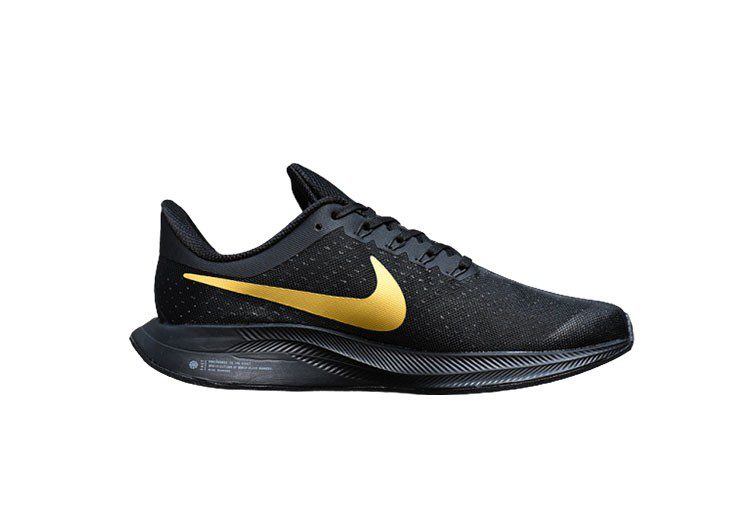 נעלי נייק-Nike Zoom Pegasus 35 Black-Golden – תמונה 2