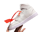 נעלי נייק-Nike air force 1 high WHITE-ORANGE