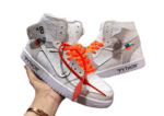 נעלי נייק-Nike air force 1 high WHITE-ORANGE
