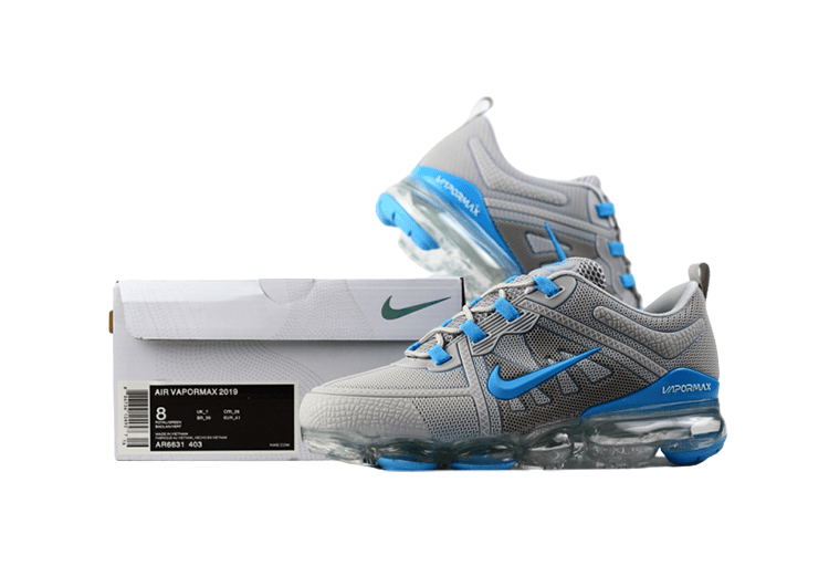 נעלי נייק-NIKE AIR VAPROMAX 2019 - GRAY-BLUE – תמונה 6