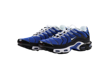 נעלי נייק-NIKE AIR MAX PLUS TN-BLUE-BLACK -WHITE LOGO (3)