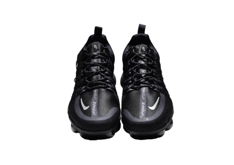 נעלי נייק-NIKE AIR VAPROMAX 2019 - BLACK - LOGO WHITE – תמונה 9